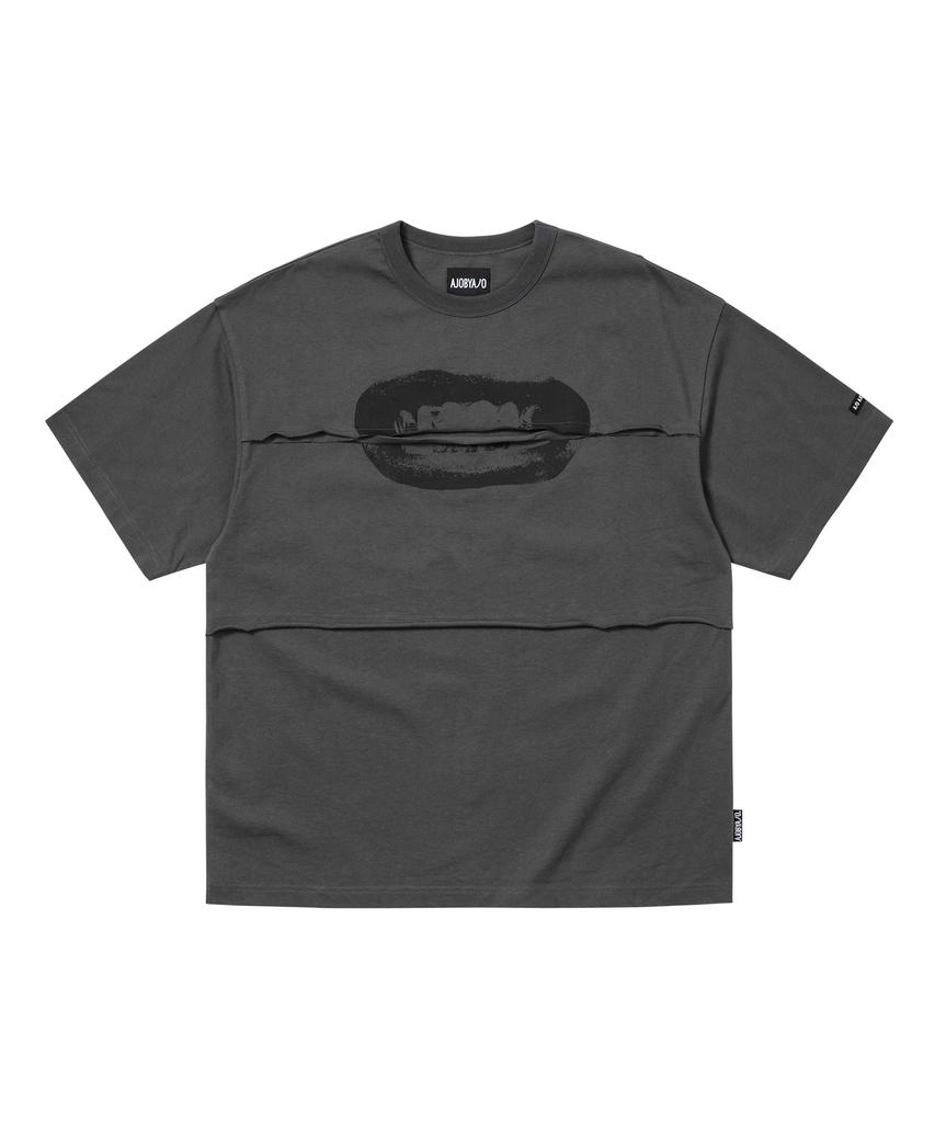 AJOBYAJO S=D Layered T-Shirt [Charcoal]