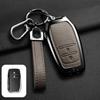 Zinc Alloy Leather Car Key Case For Toyota Chr Hilux Fortuner Land Cruiser 200 Camry Corolla Crown Rav4 Highland Key Case
