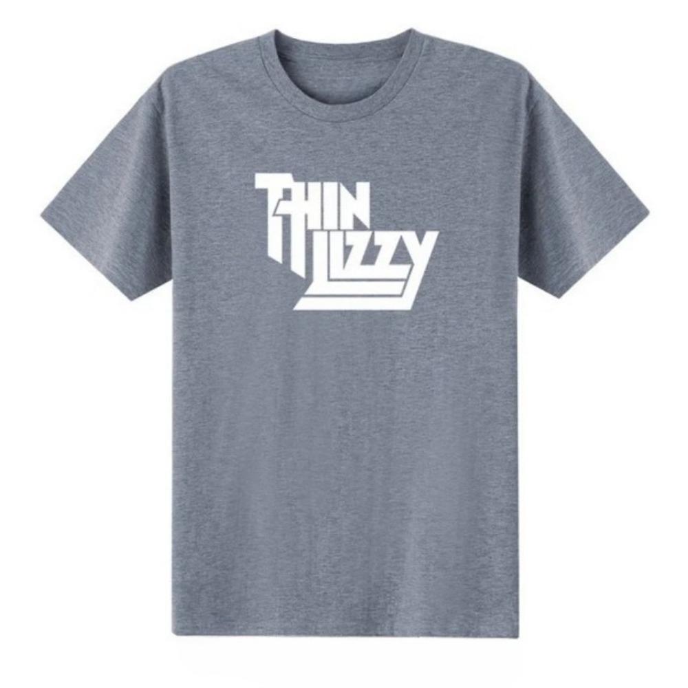 Heavy Metal Rock Band Thin Lizzy T Shirt Men Tops Music Singer T-shirt Short Sleeve Cotton O-neck Tee Top Clothes