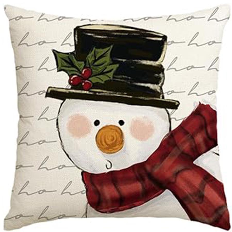 New Christmas Linen Pillowcase Cover - Home Decor Cushion