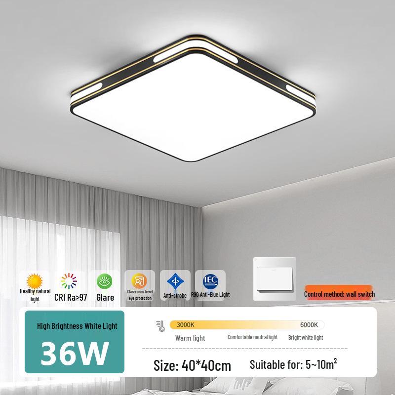 Modern LED Ceiling Light: Full Spectrum Living Room & Bedroom Illumination