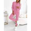 women's Striped Long Sleeve Bomber Jacket Cami Top Jogger Pants 3 Piece Tracksuit Outfit Set