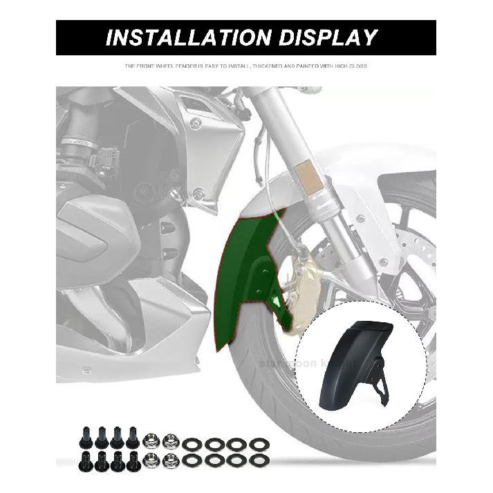 R 1250R 2019- For BMW R1250R R1200R 2015-2018 Front Fender Extensions Fender Extender Splash Accessories