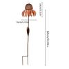 Wild Bird Feeder Anti-Rust Coneflower Outdoor Metal Bird Feeders with Stand