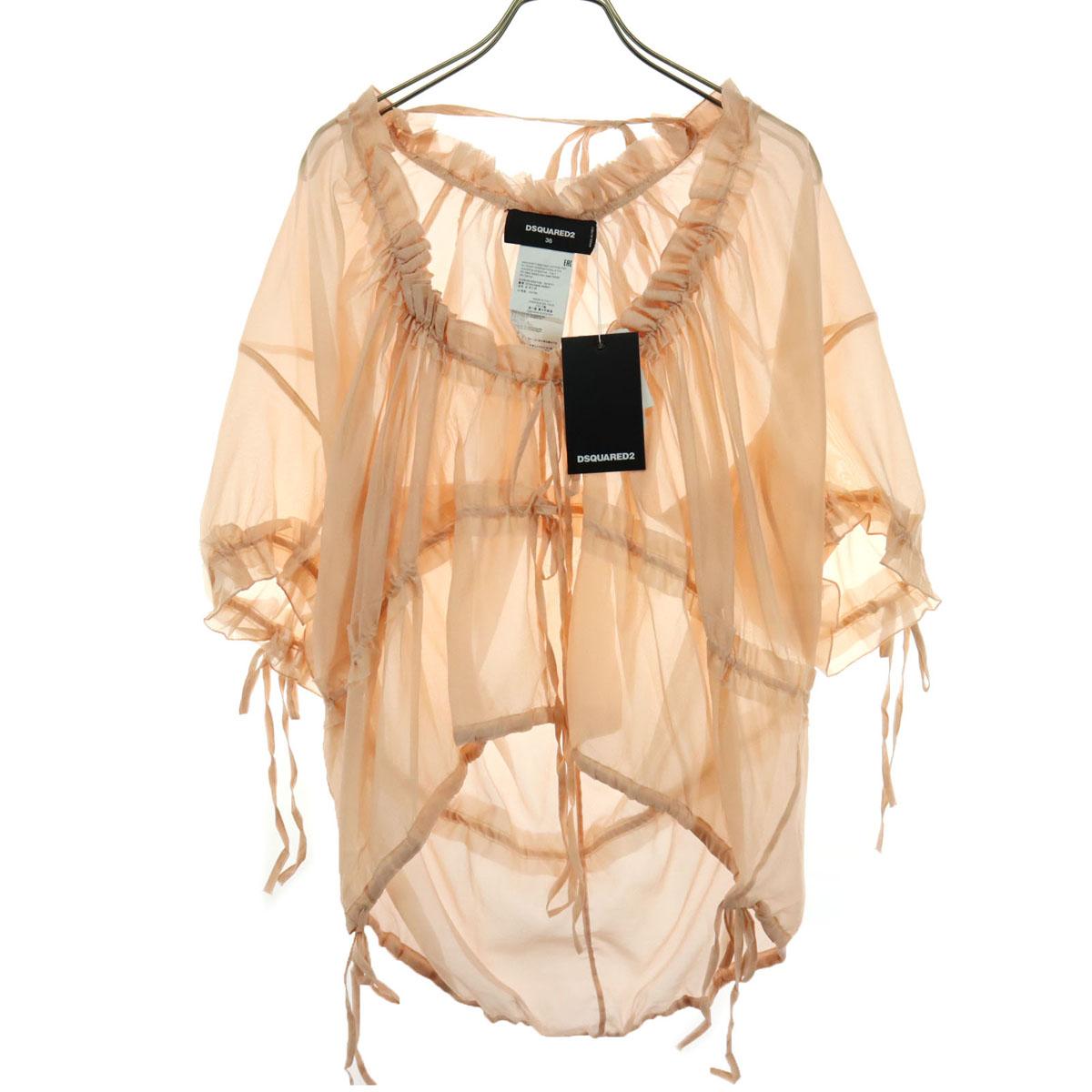 

неиспользованная туника DSQUARED2 производства Италии с коротким рукавом 36 розовая женская б/у