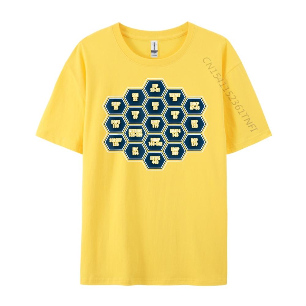 Cyber Security Port Numbers Hacker Wholesale Tshirts 100 Pcs Band Tshirts Korean