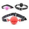 Silicone Soft Sex Toy Bdsm Bondage Plug Ball Open Mouth Gag For