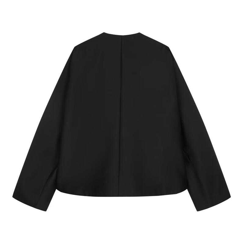 

JNBY Autumn Wool Silk Blend Round Neck Jacket XS