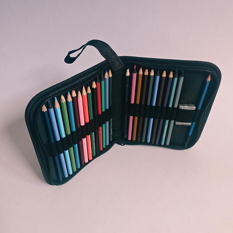 Art Student Colored Pencil & Charcoal Roll-Up Case