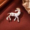 Luxury Vintage Horse Brooches For Women Men  Year Of The Horse Animal Party Office Brooch Pin Jewelry Accessories