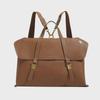 2024 High-End Retro Briefcase Backpack: Large-Capacity Commuter Tote & Laptop Bag