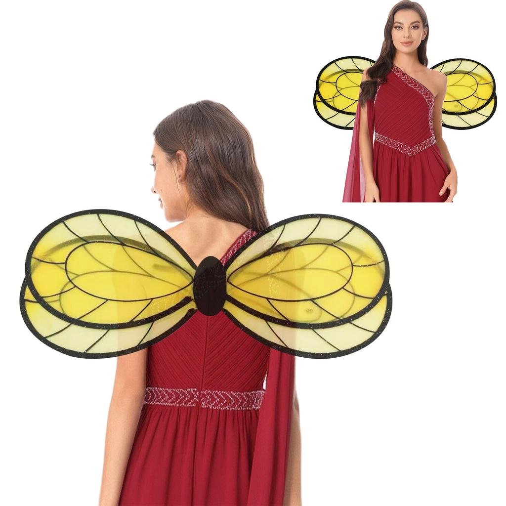 1Pc Cute Bee Wings Costume Accessories Dress Up Props for Kids Adults Halloween Party Performance