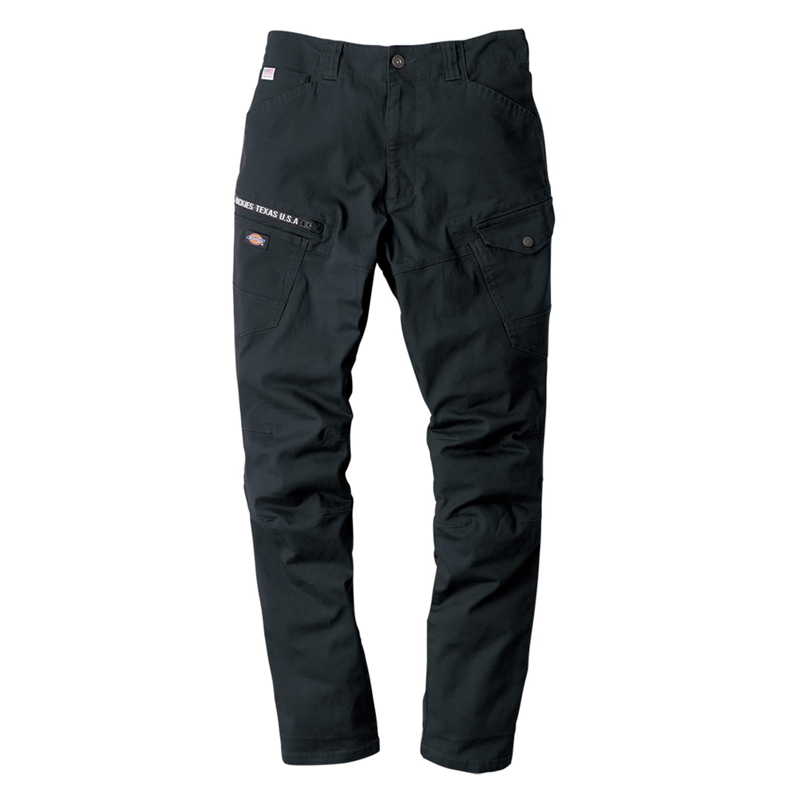

Dickies Cargo Pants D-2885, Workwear, Year-Round, 2023, Stretch, Dickies CO-COS Pro Uni Sticker, Size 13, Black, Medium