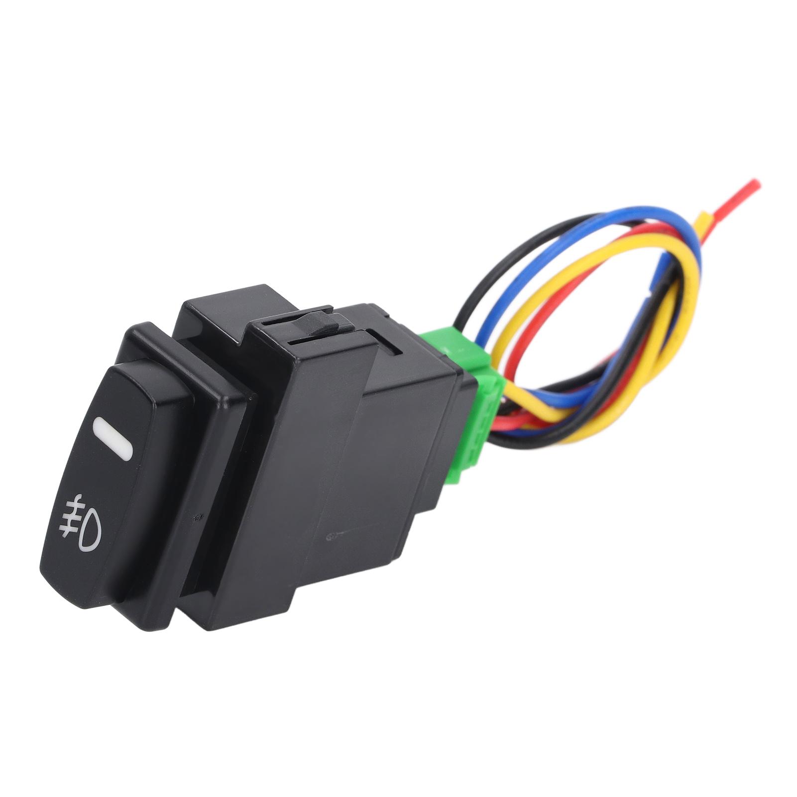 

Переключатель модификации противотуманных фар Автомобильная проводка Светодиодный индикатор фона Кнопочный 12В 10А