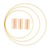 Iron Round Rings 10-50cm Garland Rings Wreath Frame Gold Metal Flowers Hoops  Christmas Decor
