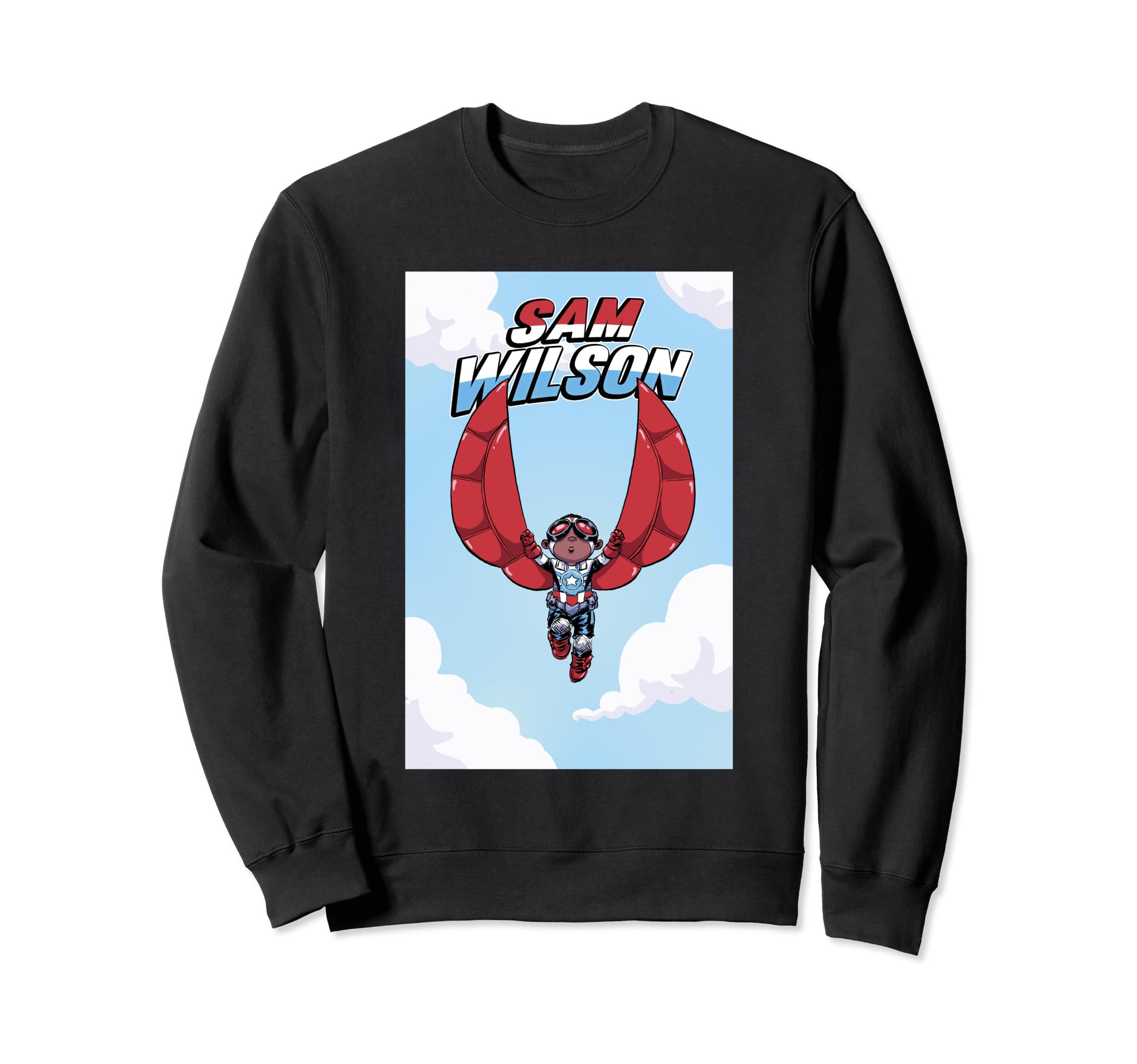 

Marvel Comics Retro Classic Sam Wilson Falcon Chibi Shot Sweatshirt