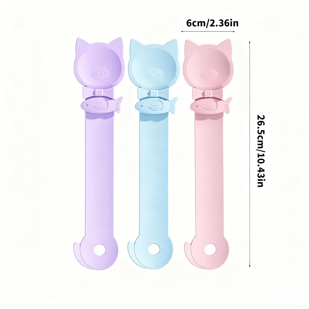 New cat food squeezer spoon for cat food; meat paste squeezer pet feeding spoon for cats supplies