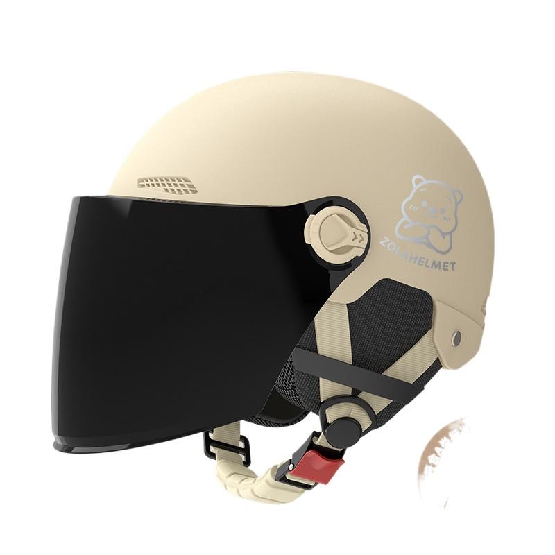 Helmet Electric Car Girl Cute Funny Lightweight Hair Hat Women's Helmet