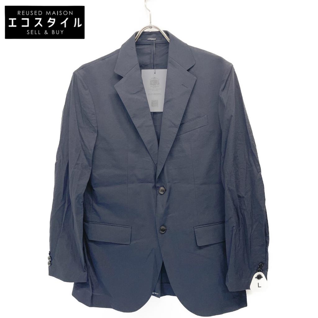 J.PRESS 25 Year Stainless Steel Navy Pack Series Single Leather Jacket L NavyUsed