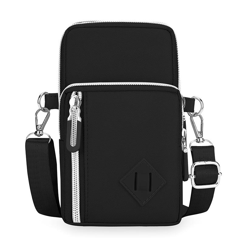 Slim Crossbody Phone Wallet – Water-Resistant Nylon Bag for Women, Adjustable Strap