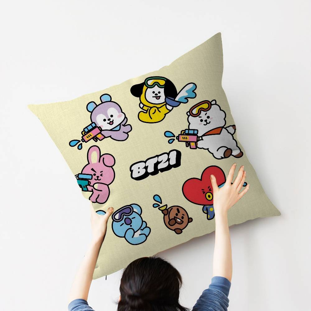 Korean Idol Pillow Cover for Bedroom Room and Living Room Sofa Decorative Cushion Cover