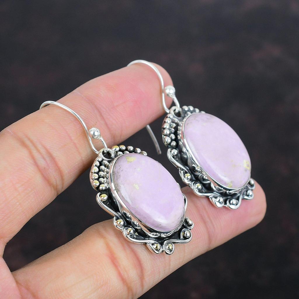 Phosphosiderit Ohrring Handgefertigter Edelstein Ohrring 925 Sterlingsilber Ohrringe Phosphosiderit Schmuck Geschenke Für Frauen Heilstein Schmuck