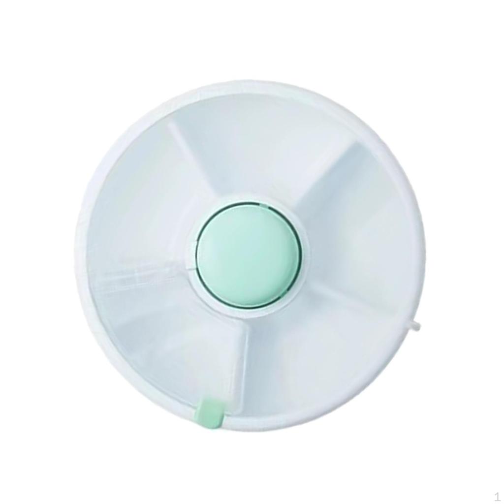 Divided Serving Tray Candy and Nut Dishes Leakproof Rotating Snack Plate Appetizer with Lid for