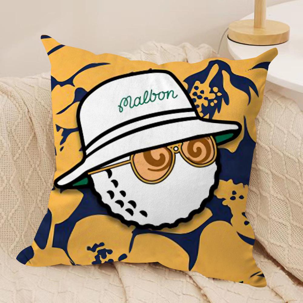 Luxury Fashion M-Malbon Golf Cushion Cover Pillowcase Ultra Soft Skin Friendly Fabric Cloud Like Comfort & Concealed Zipper