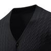 Mens Cardigan Sweater Casual Long Sleeve V Neck Buttons Down Cable Knit Shirts Textured Fall Winter Clothes