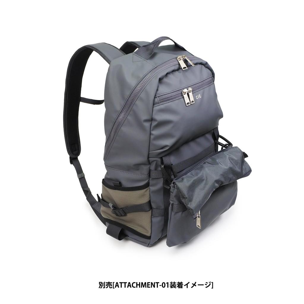 CIE GRID-3 BACKPACK - 04 BLACK Lightweight, Waterproof Backpack Made in Japan, Cordura, for Men and Women