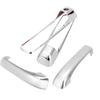 Chrome Door Handle Trim Cover 2 Door with 1 Keyhole Fit for Dodge Ram 1500 2009 2015
