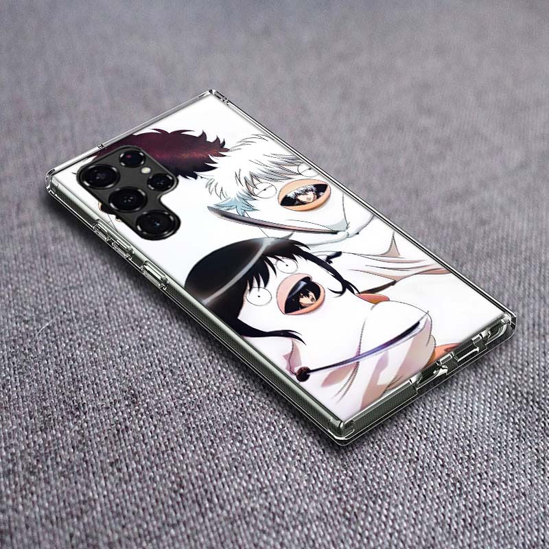 

Anime Gintama Mr. Raindrop Phone Case For Samsung Galaxy S24 S23 S21 S20 FE S22 S26 Ultra S25 Edge S10 Plus Cover Clear TPU Capa Samsung S20 Plus