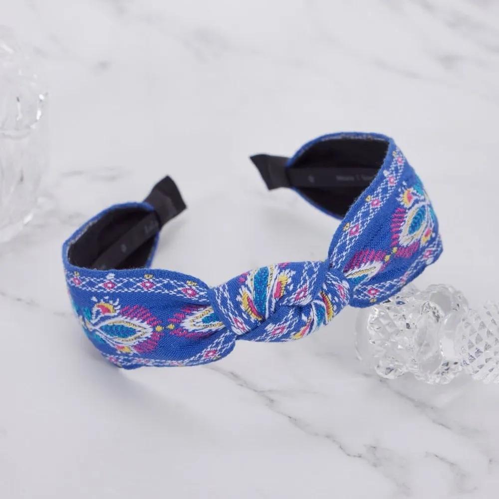 Lara Lace Ethnic Hairband Blue LALAH685 3306214 brown