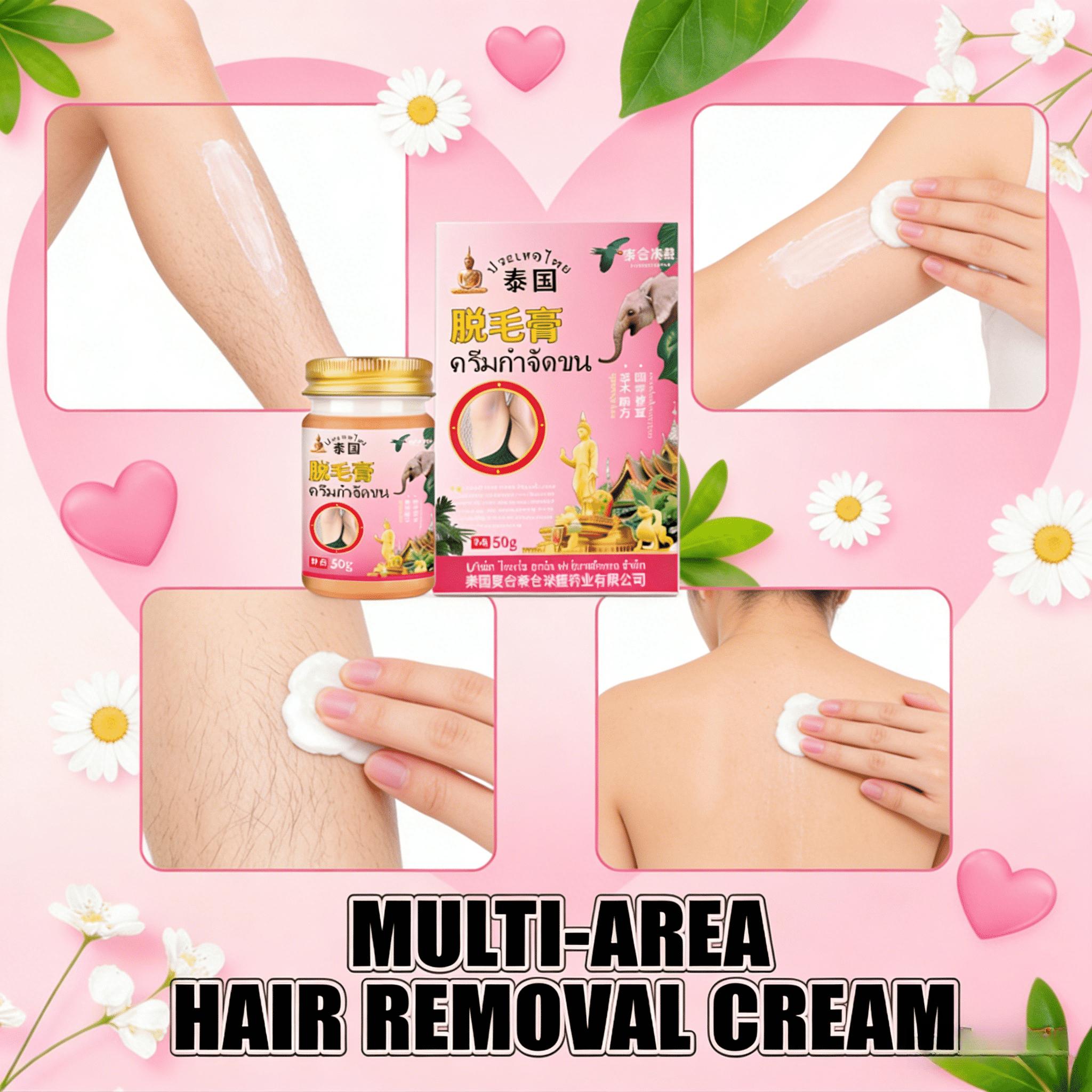 

Hypoallergenic Hair Removal Cream – Face & Body, Gentle & Effective, 50ml One box