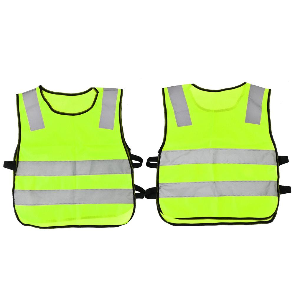 High Visibility Children Kid Reflective Traffic Safety Vest Night Walking(Fluorescent Green)