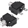 Thermal Overload Protector, AC 125/250V Push Reset Button Circuit Breaker Protector(15A) Thermal Circuit Breakers Reset Button Way 101 15 Amp Reset