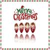 Almond Shaped False Nail Snowflake Red ABS Press On Set Salon Quality Durability For Sensitive Skin And Active Users