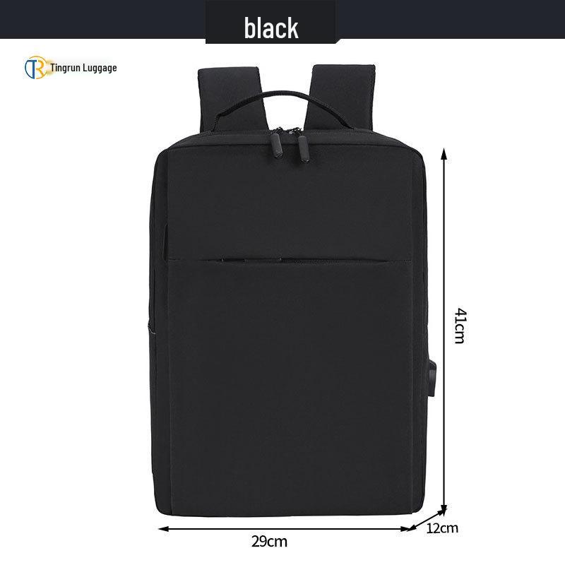 Cross-Border Business Computer Backpack with USB, 17.3" & 15.6" Sizes, Outdoor Use, Custom Logo Option