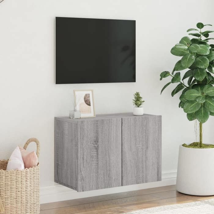 VidaXL Meuble TV mural sonoma gris 60x30x41 cm 836948