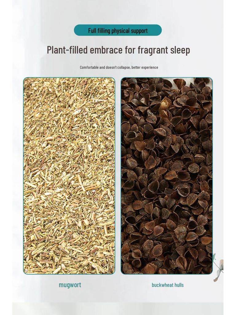 Mugwort Sleep-Aid Cervical Pillow: Herbal Neck Support & Waist Cylindrical Cushion