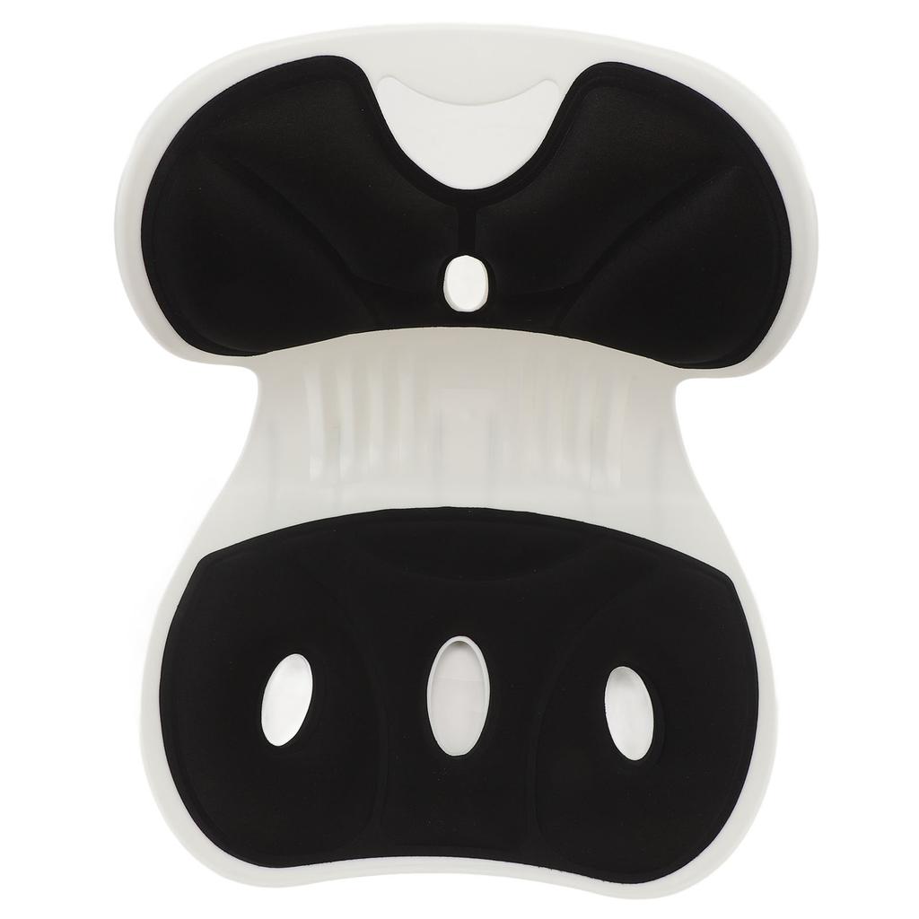 Back and Lumbar Support Breathable Fabric Petal Shaped   Chair Seating Cushion