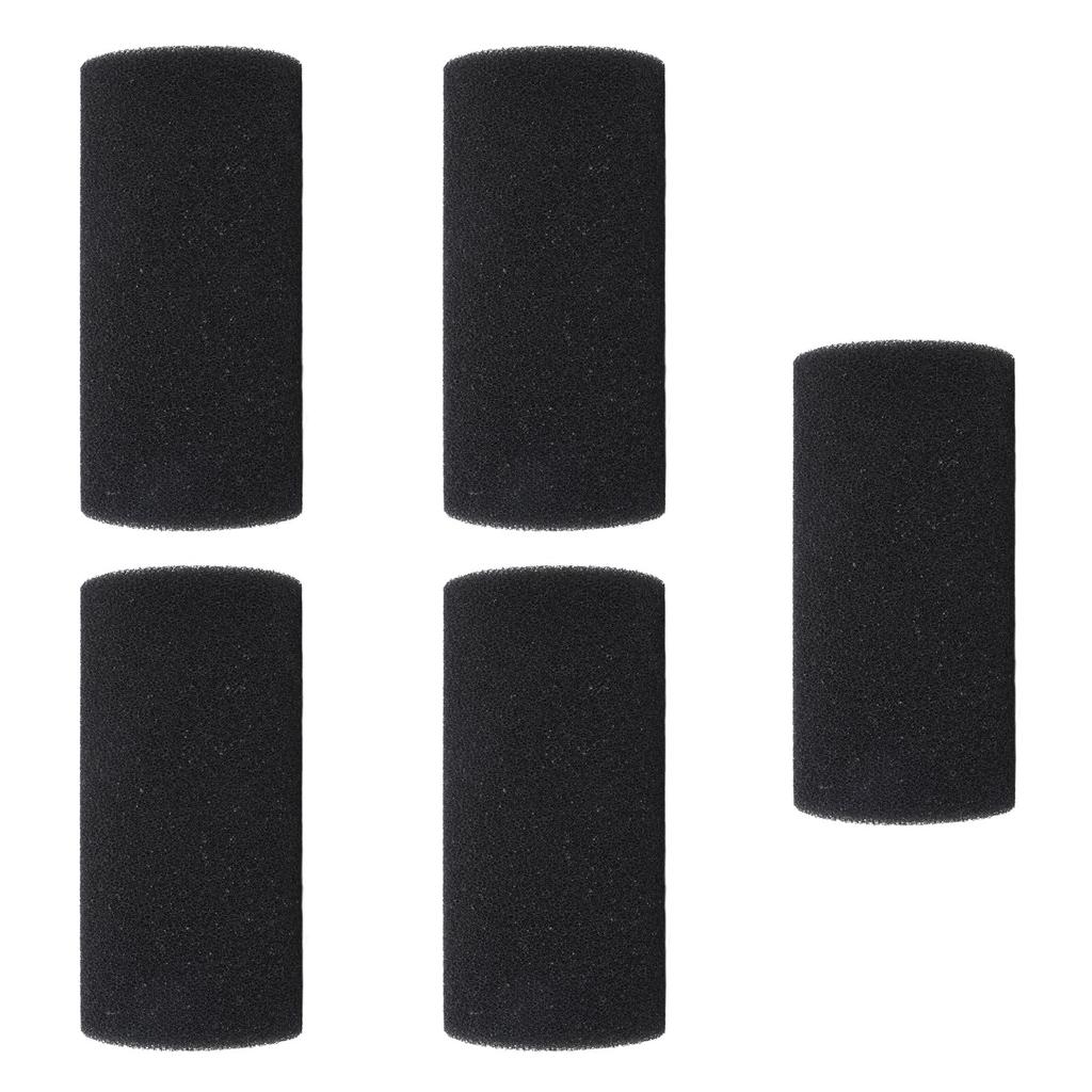 5PCS Pool Filter Sponge PU Sponge Black Reusable Washable Cylindrical Simming Pool Filter Foam for Pool Pump