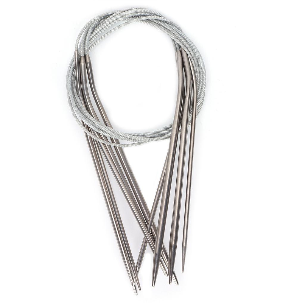 Circular Knitting Needles Stainless Steel Round Needles Various Sizes Crochet Knitting Needles
