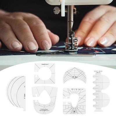 6 pezzi a forma speciale per cucire patchwork righello acrilico righello fai da te quilting cucito righello modello accessori per cucire professionali HMM