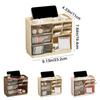 Plastic Desktop Storage Box Drawer Type Large Capacity Stationery Storage Box Dustproof Multi-Layer Makeup Organizer for Home