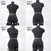 Women's PU Body Harness - Adjustable Garter Belt with Metal O-Rings - Punk Goth Lingerie - Erotic Rave Outfit - Thigh Leg Garter