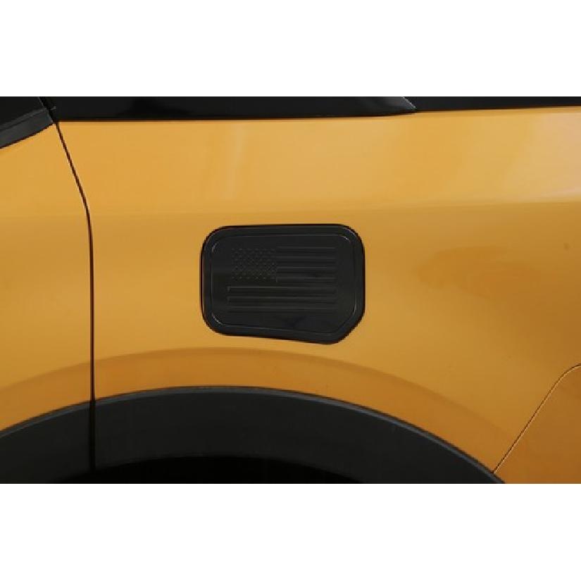 Außentür Tankdeckel Gasdeckel Tankabdeckung Zierleiste für Ford Bronco Sport 21+ Schwarz