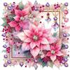 5D DIY Partial Special Shaped Drill Diamond Painting Kit Christmas Flower Decor