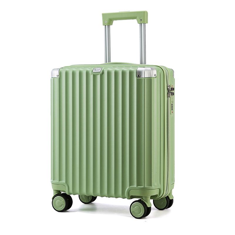 

18-inch Lightweight Carry-On Suitcase for Men and Women - Airline Approved, Horizontal Design with Lockable Trolley. 16-inch with Stickers & Lifetime Warranty