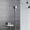 Bathroom Adjustable Wall Mounted Shower Head Holder Universals Suction Cup Shower Mount Holder Base Easy Installation